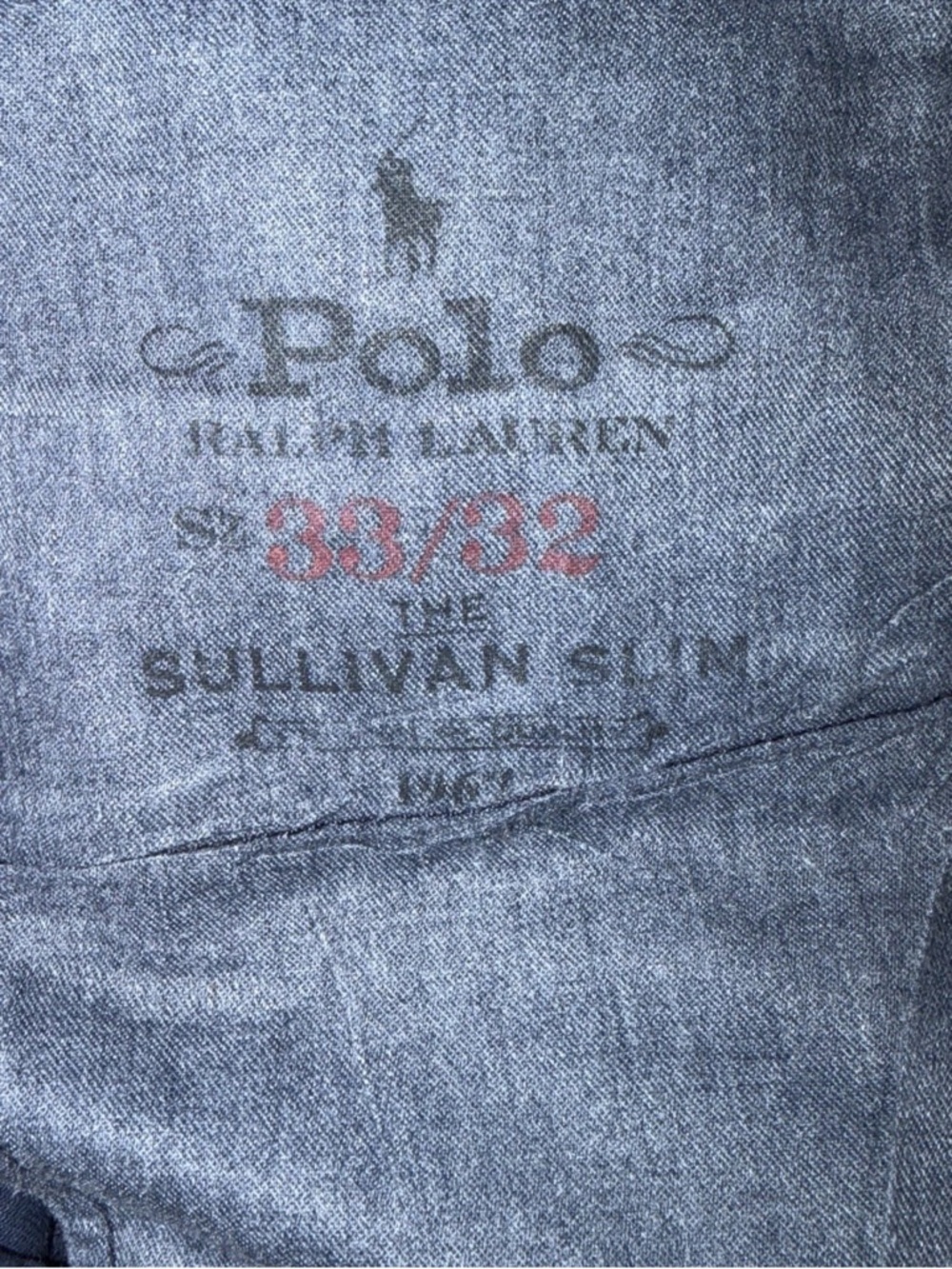 POLO RALPH LAUREN SULLIVAN SLIM FIT JEANS 35X33 - Picture 4 of 6
